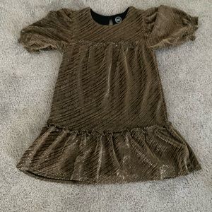 Little Girls Gold Dress